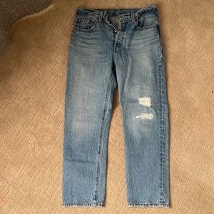 Unworn/unwashed Levi’s 501s